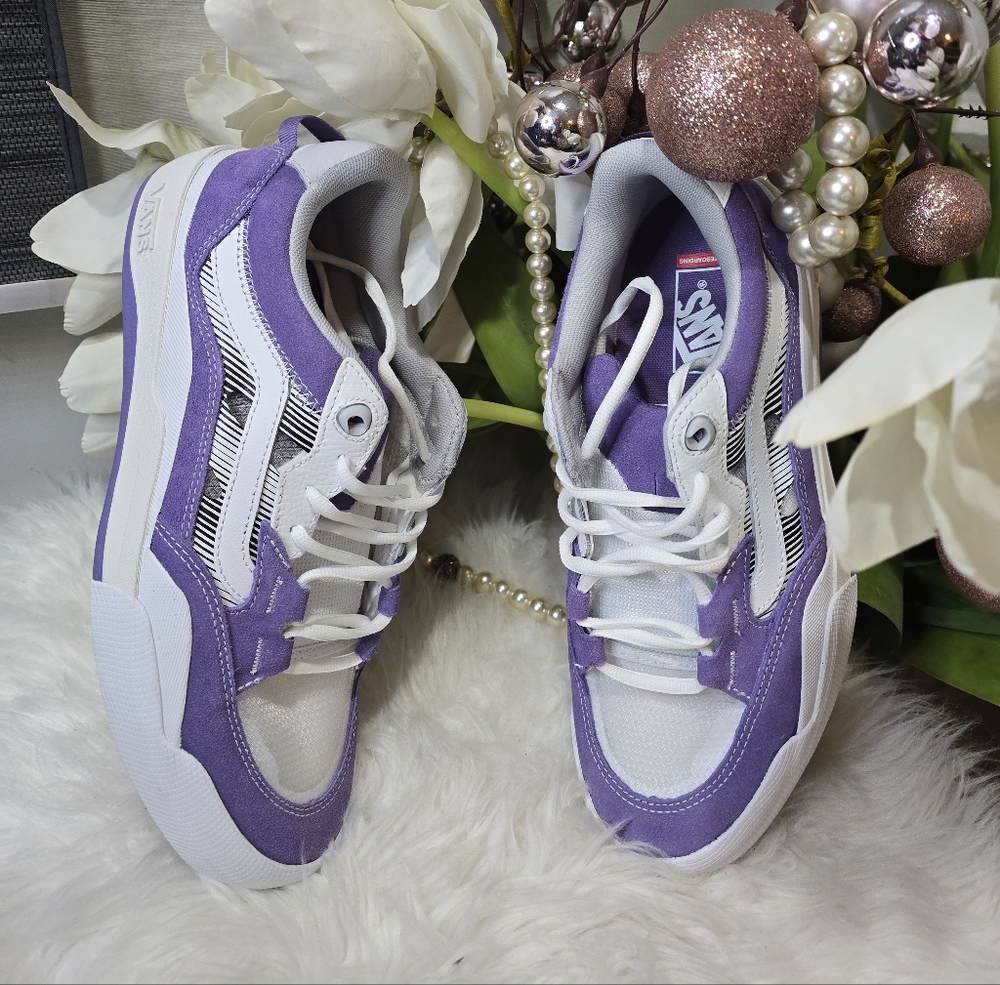 Vans - Skate Wayvee 2 Shoes | White/Purple Mens shoes New